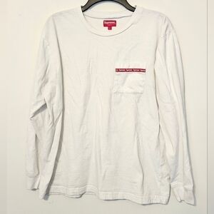 Supreme 💯 Cotton Long Sleeve Pullover Size Large